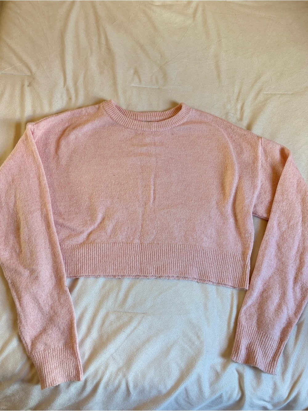 La Hearts By Pacsun  Pastel Pink Crewneck Sweater
